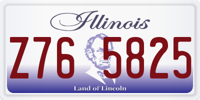 IL license plate Z765825