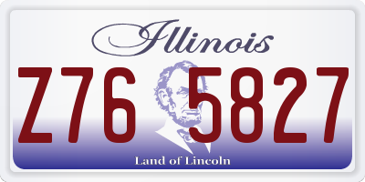 IL license plate Z765827