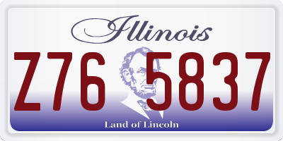 IL license plate Z765837