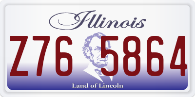 IL license plate Z765864
