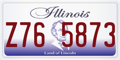 IL license plate Z765873