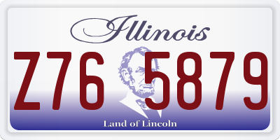 IL license plate Z765879