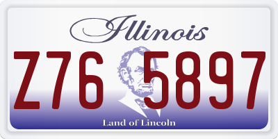 IL license plate Z765897