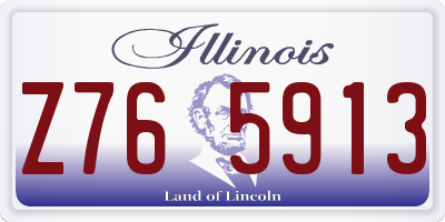 IL license plate Z765913