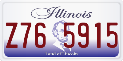 IL license plate Z765915