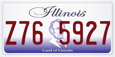IL license plate Z765927