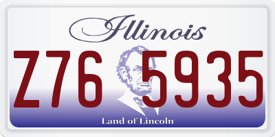 IL license plate Z765935