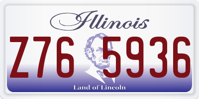 IL license plate Z765936