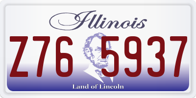 IL license plate Z765937