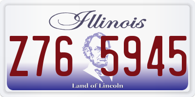 IL license plate Z765945