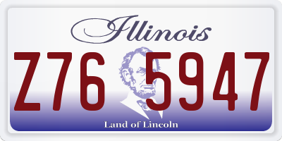 IL license plate Z765947