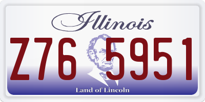 IL license plate Z765951