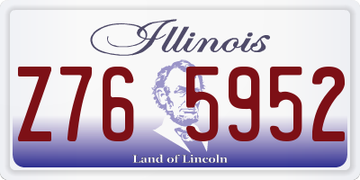 IL license plate Z765952