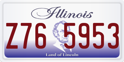 IL license plate Z765953