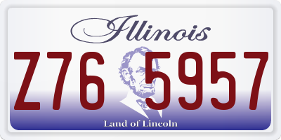 IL license plate Z765957