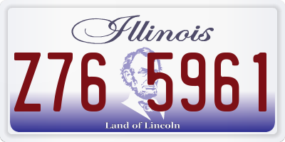 IL license plate Z765961