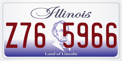 IL license plate Z765966