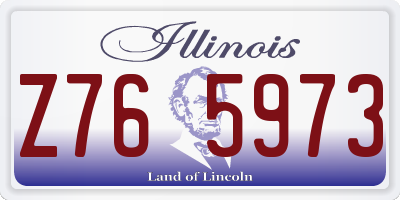IL license plate Z765973