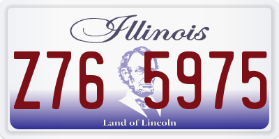 IL license plate Z765975