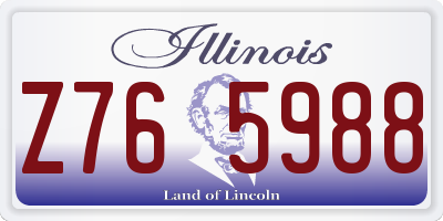 IL license plate Z765988