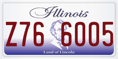 IL license plate Z766005