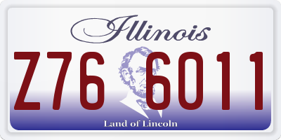 IL license plate Z766011