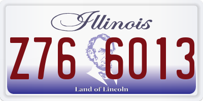 IL license plate Z766013
