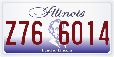IL license plate Z766014