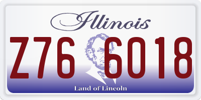 IL license plate Z766018