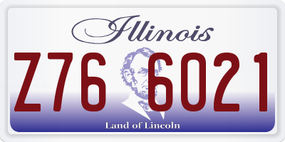 IL license plate Z766021