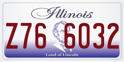 IL license plate Z766032