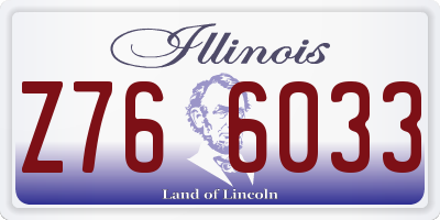 IL license plate Z766033