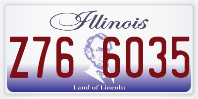 IL license plate Z766035