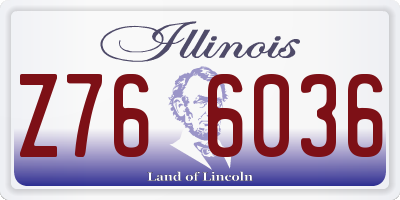 IL license plate Z766036