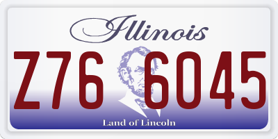 IL license plate Z766045