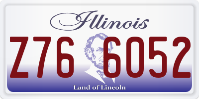 IL license plate Z766052