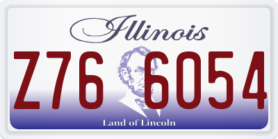 IL license plate Z766054