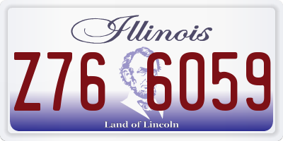 IL license plate Z766059