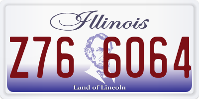 IL license plate Z766064