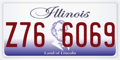 IL license plate Z766069