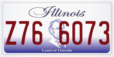 IL license plate Z766073