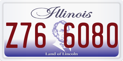 IL license plate Z766080