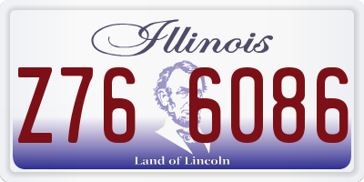 IL license plate Z766086