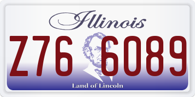 IL license plate Z766089