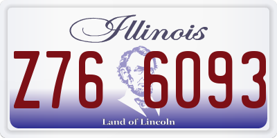 IL license plate Z766093