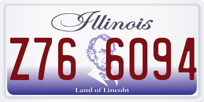 IL license plate Z766094