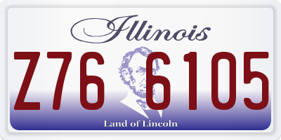 IL license plate Z766105