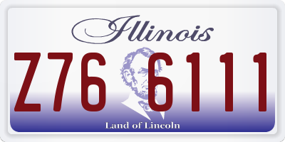 IL license plate Z766111