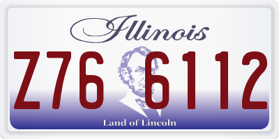 IL license plate Z766112