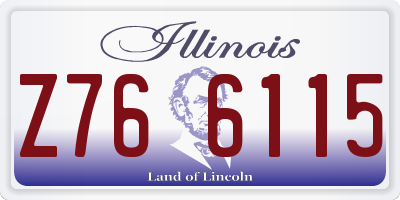 IL license plate Z766115